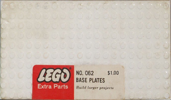 LEGO® 5 - 10X20 base plates - White