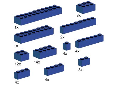 LEGO® Assorted Blue Bricks