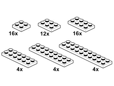 LEGO® White Plates