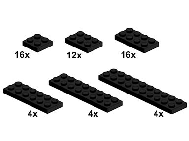 LEGO® Black Plates