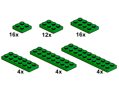 LEGO® Dark Green Plates