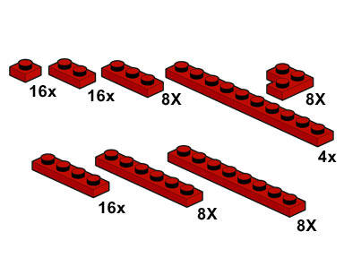 LEGO® Red Plates