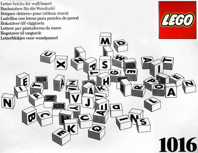 LEGO® Letter Bricks for Wall Board