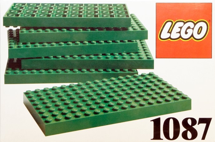 LEGO® 6 Lego Baseplates 8 x 16 Green