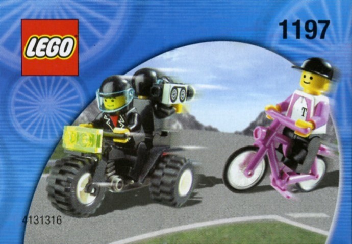 LEGO® Telekom Race Cyclist and Television Motorbike
