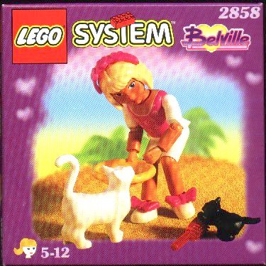 LEGO® Girl with Two Cats