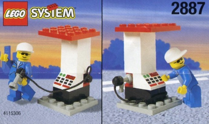 LEGO® Petrol Station Attendant and Pump