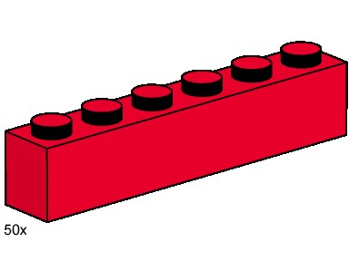 LEGO® 1x6 Red Bricks