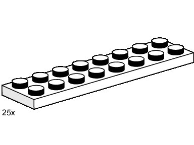 LEGO® 2x8 White Plates