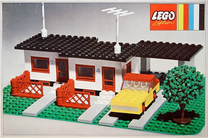 LEGO® Terrace House with Car and Garage