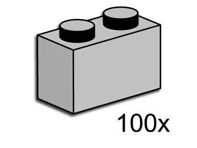 LEGO® 1x2 Light Grey Bricks