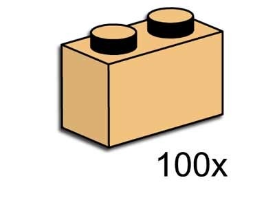 LEGO® 1x2 Tan Bricks