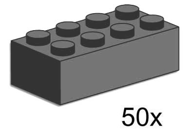 LEGO® 2x4 Dark Grey Bricks