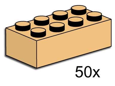 LEGO® 2x4 Tan Bricks