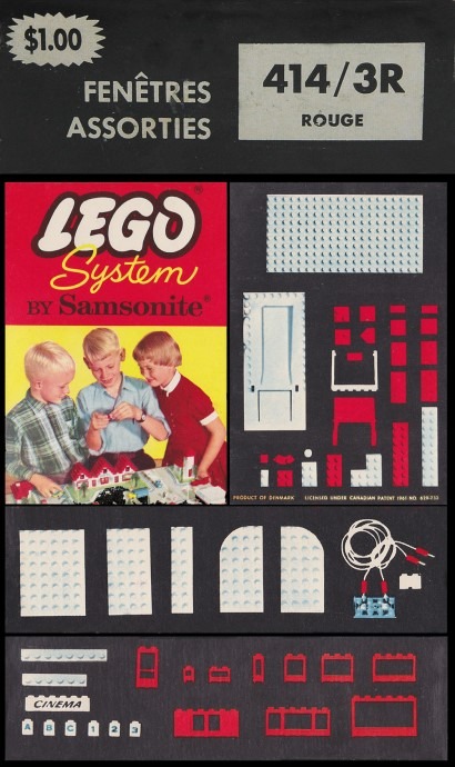LEGO® No. 3 Assorted Windows, Red