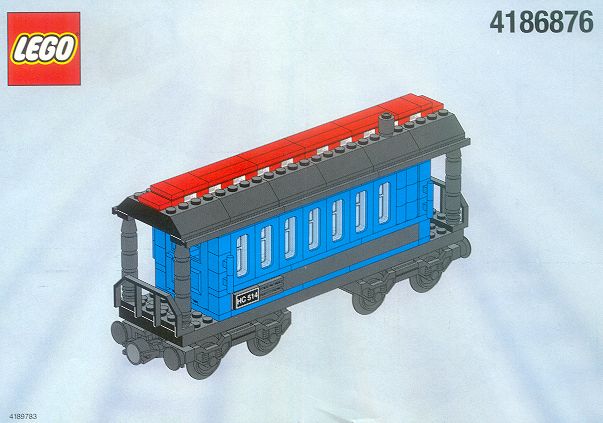 LEGO® Blue Passenger Wagon