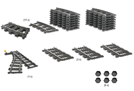 LEGO® 9V Train Switching Track Collection