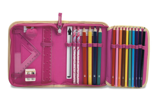 LEGO® CLIKITS Heart Pencil Case with Pencils