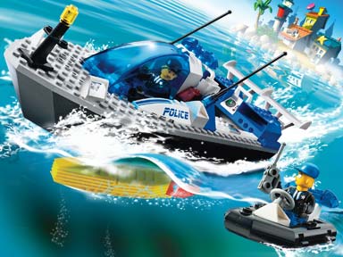 LEGO® Turbo-Charged Police Boat