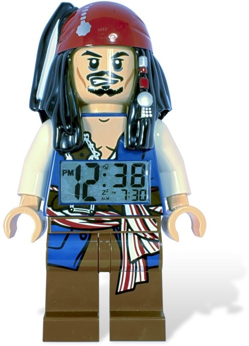 LEGO® Pirates of the Caribbean Jack Sparrow Minifigure Clock