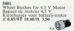 LEGO® 4 Wheel Bushes for 4.5V Basic Motor