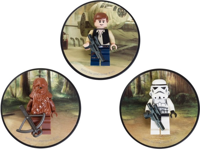 LEGO® Han Solo, Chewbacca and Stormtrooper Magnets