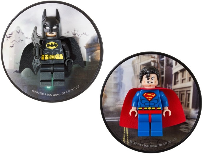 LEGO® Batman and Superman magnets