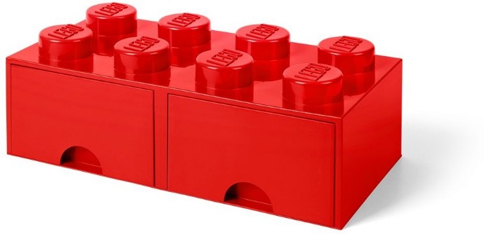 LEGO® 8 stud Bright Red Storage Brick Drawer