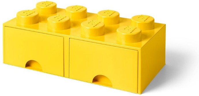 LEGO® 8 stud Bright Yellow Storage Brick Drawer