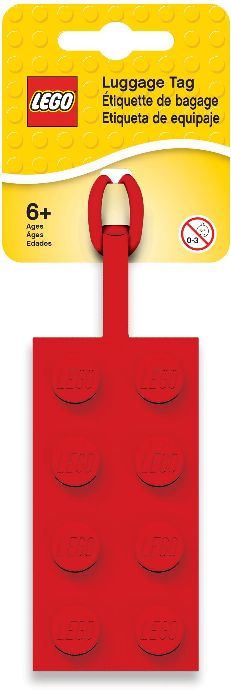 LEGO® 2x4 Red Luggage Tag