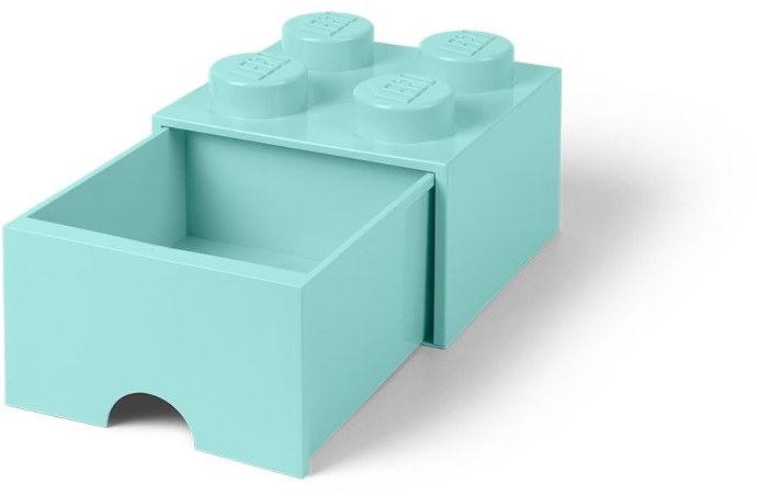 LEGO® 4 Stud Aqua Light Blue Storage Brick Drawer