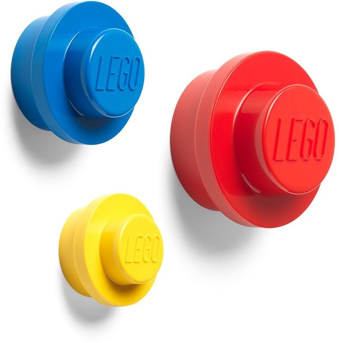 LEGO® Red Bright Blue and Yellow Wall Hanger Set
