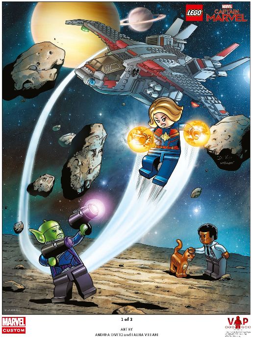 LEGO® Captain Marvel Art Print