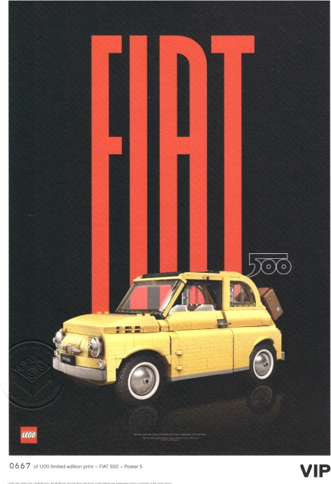 LEGO® Fiat Art Print 5 - Modern