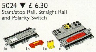 LEGO® Duplo Start / Stop Rail, Single Rail, Change of Direction Switch