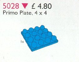 LEGO® Duplo Primo Plate 4 x 4 Blue