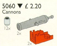 LEGO® 2 Pirate Cannons and 12 Cannon Balls