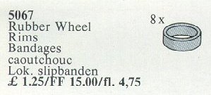 LEGO® Rubber Wheel Rims
