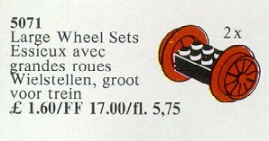 LEGO® Wheel Sets Large, Red