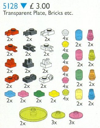 LEGO® Transparent Plates, Bricks, Toolholders