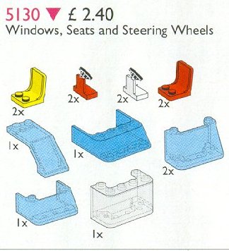 LEGO® Windows, Seats, Steering Wheels