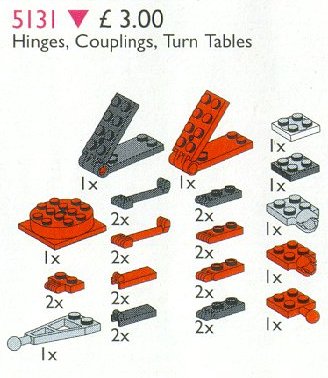 LEGO® Hinges, Couplings, Turntables