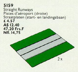 LEGO® Two Straight Airport Runways