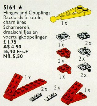 LEGO® Hinges, Turntables and Couplings