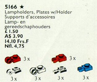 LEGO® Lamp Holders, Tool Holder Plates