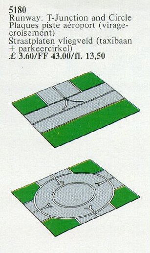 LEGO® Airport T-Junction and Circle Base Plates