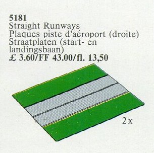 LEGO® Two Straight Airport Runways