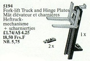 LEGO® Forklift Truck and Hinge Plates