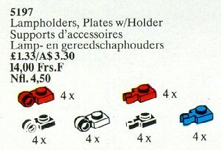LEGO® Lamp Holders, Tool Holder Plates
