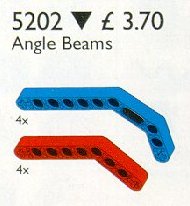 LEGO® Angle Beams, Red and Blue